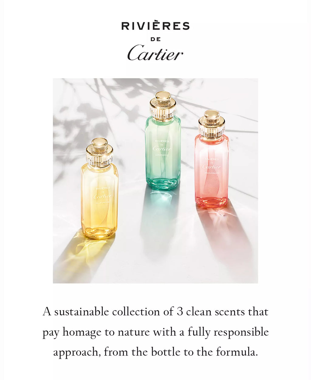 Rivieres de Insouciance by Cartier Eau De Toilette Unisex 3.3 oz