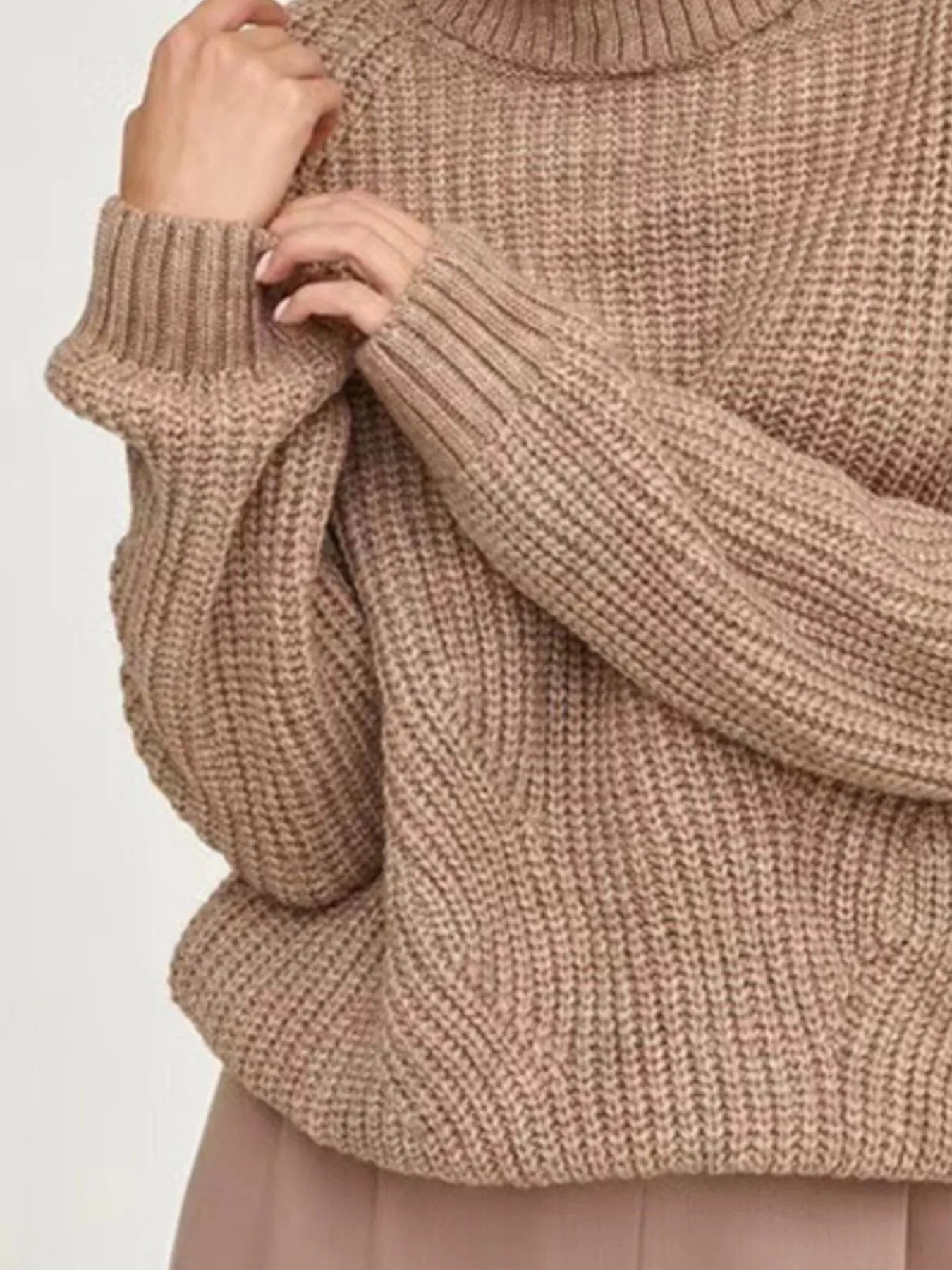 Turtleneck Long Sleeve Sweater