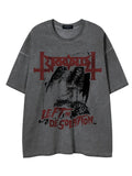 Men's Vintage Washed Graphic Oversized T-Shirt