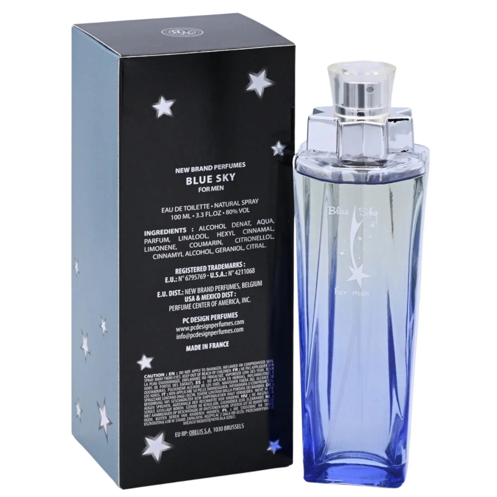 New Brand Blue Sky for Men EDT Spray 3.3 oz