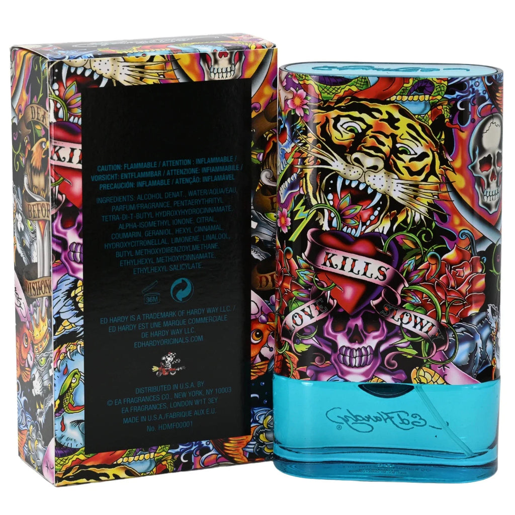 Ed Hardy Hearts & Daggers by Christian Audigier 3.4 oz EDT Spray for Men