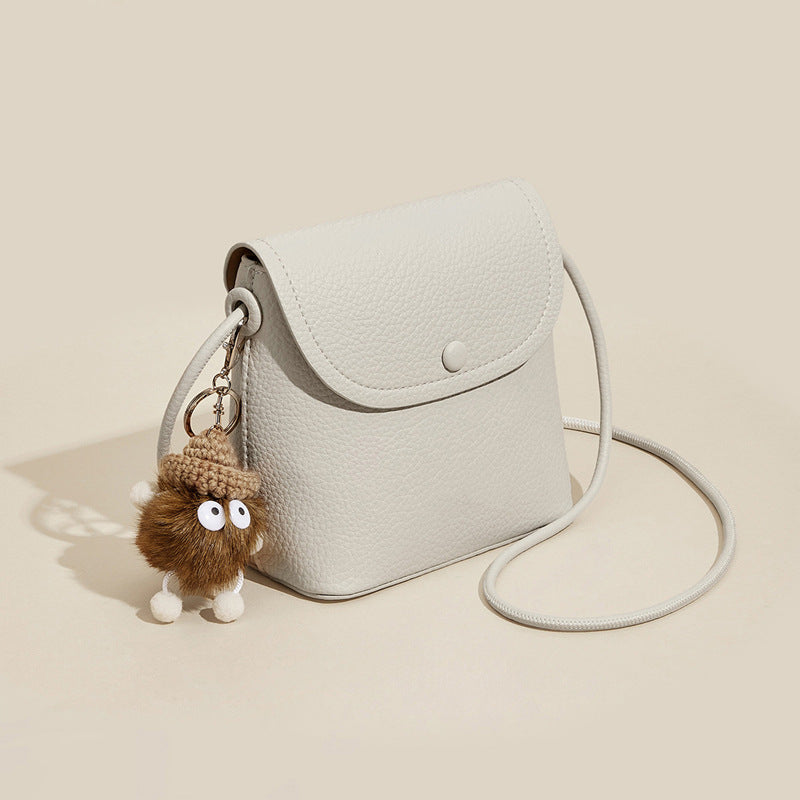 Leather Flap Crossbody Bag