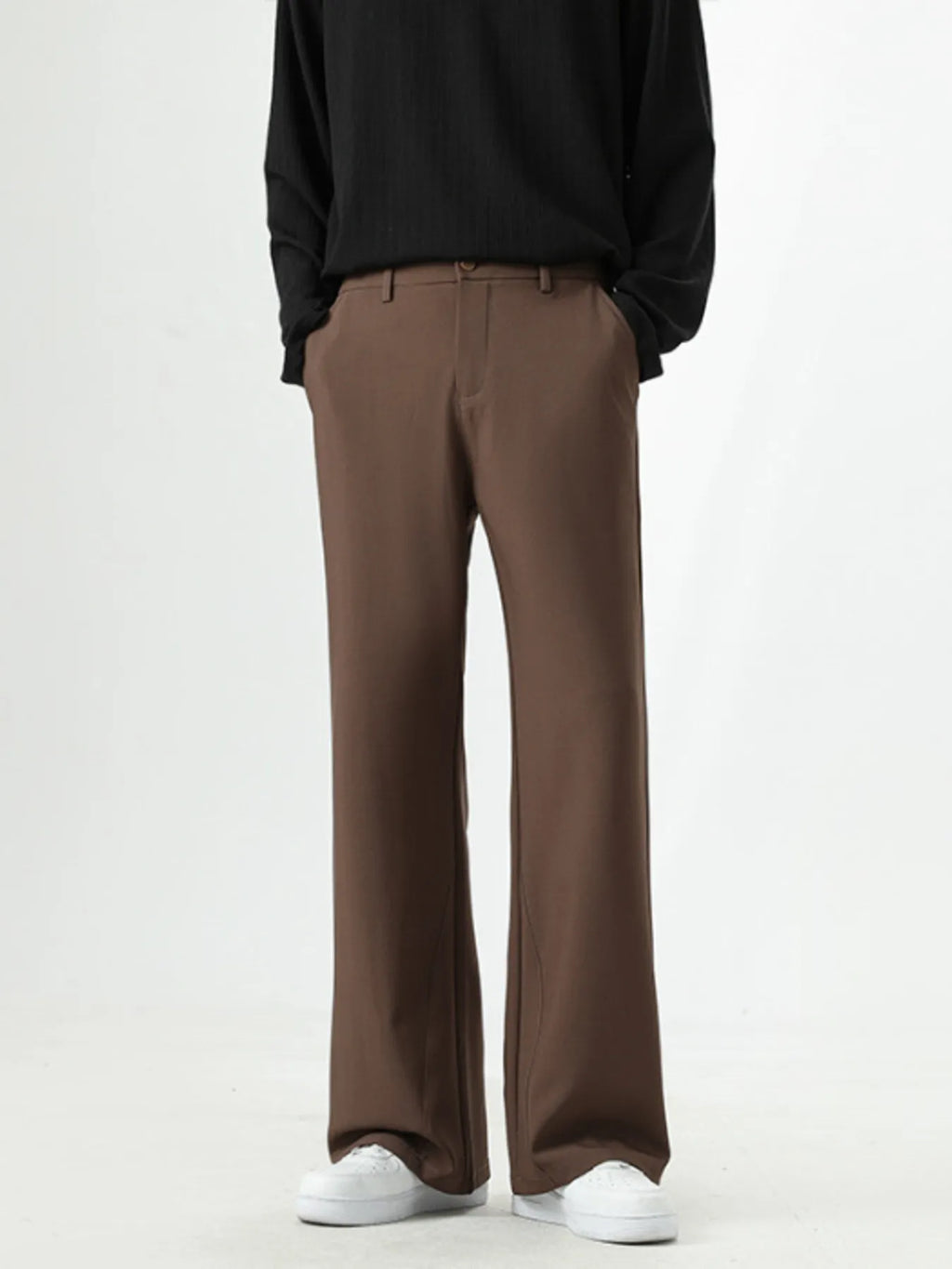 Men's Full Size Basic Style Wide Leg Pants Plus Size
