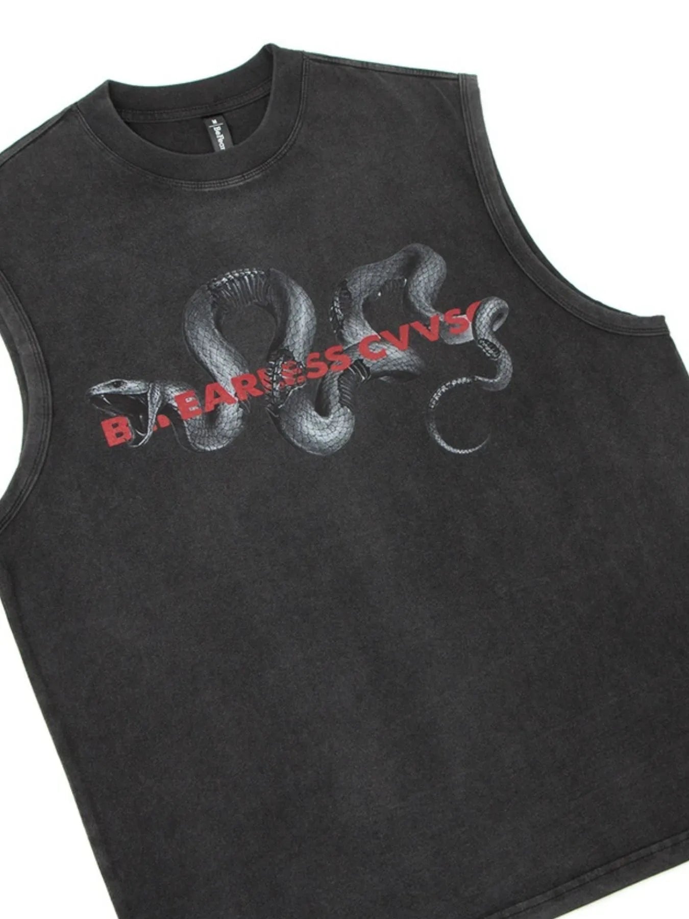 Men's Round Neck Snake Graphic Tank