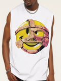 Men's Graphic Round Neck Tank Top
