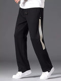 Men's Casual Striped Wide Leg Pants