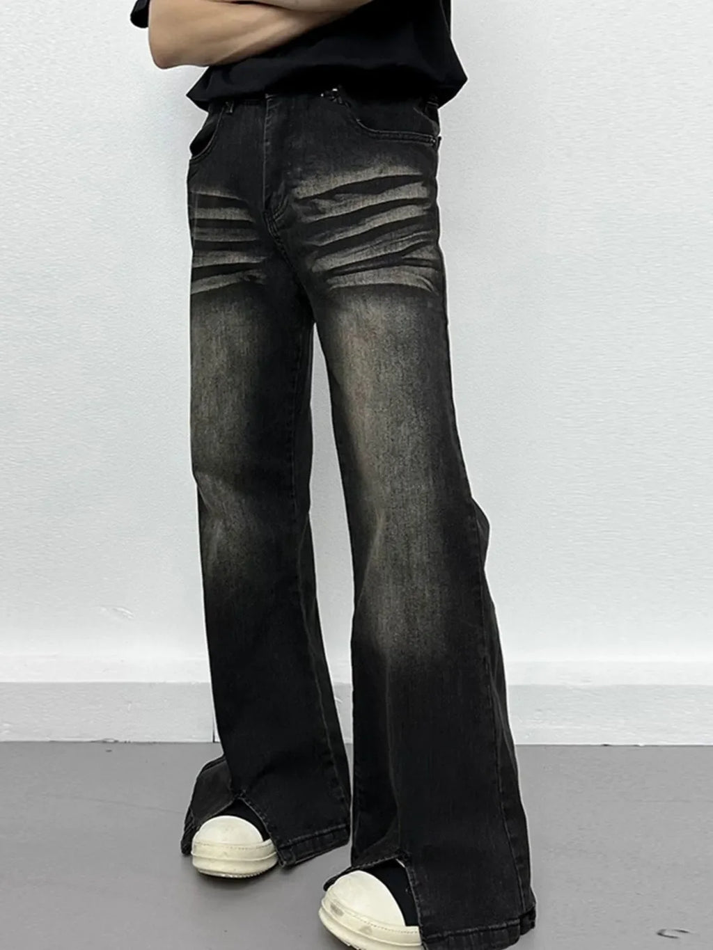 Men's Slit Flare Jeans