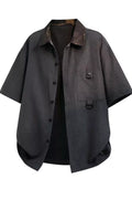 Men's Casual Short Sleeve Button-Down Shirt