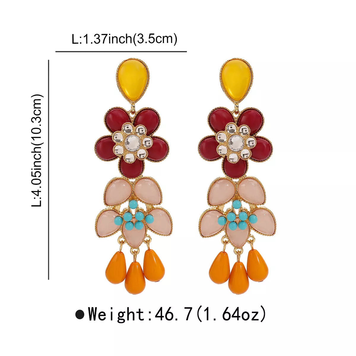 Flower Dangle Earrings
