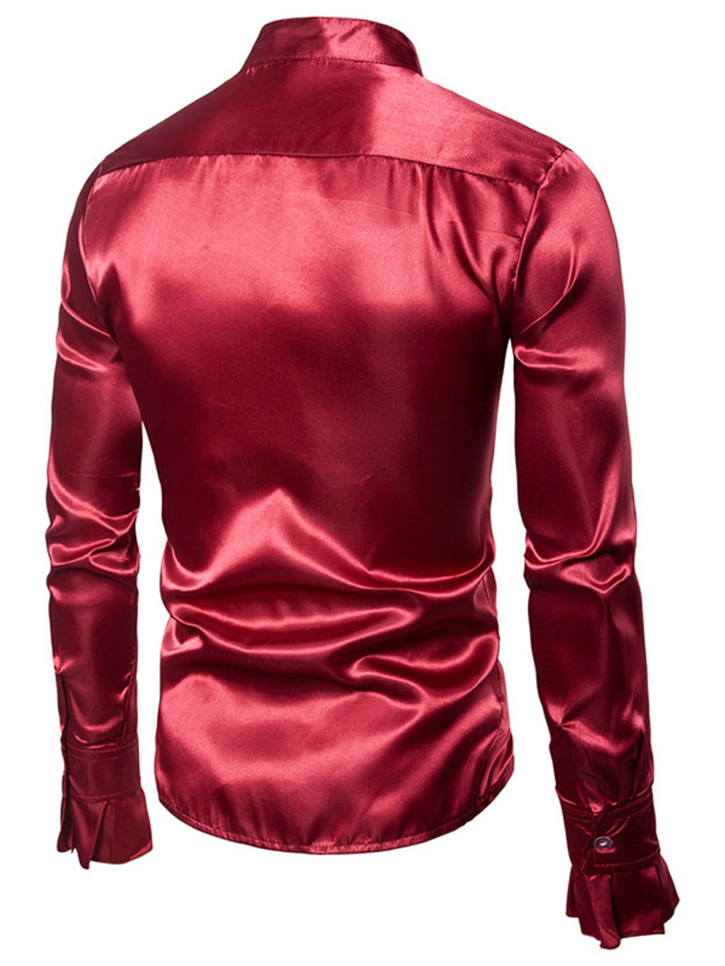 Men's Ruffle Front Long Sleeve Shirt