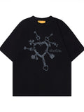Men's Graphic Round Neck Short Sleeve T-Shirt