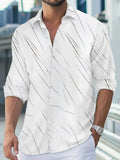 Men's Full Size Button Up Long Sleeve Shirt Plus Size
