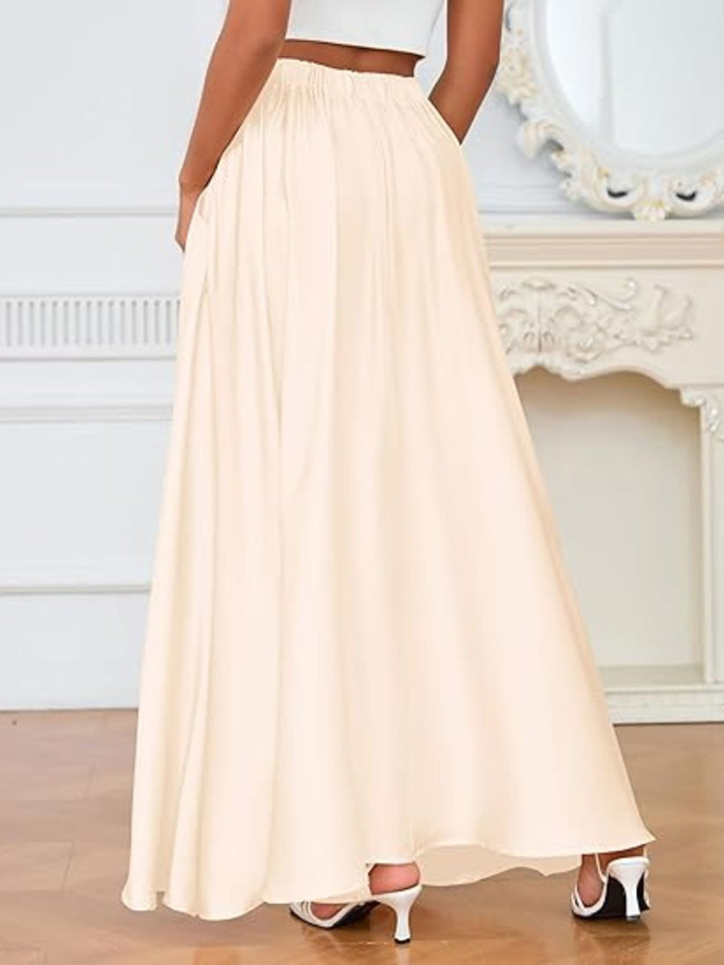 A-Line Maxi Skirt with Pockets