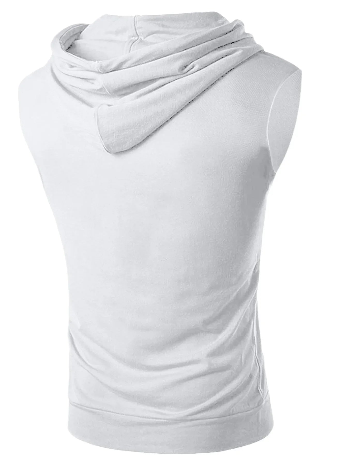 Men's Drawstring Hooded Tank