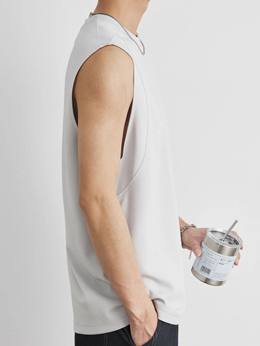 Men's Full Size Round Neck Tank Plus Size