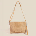 Fame Tight Woven Envelope Clutch Bag