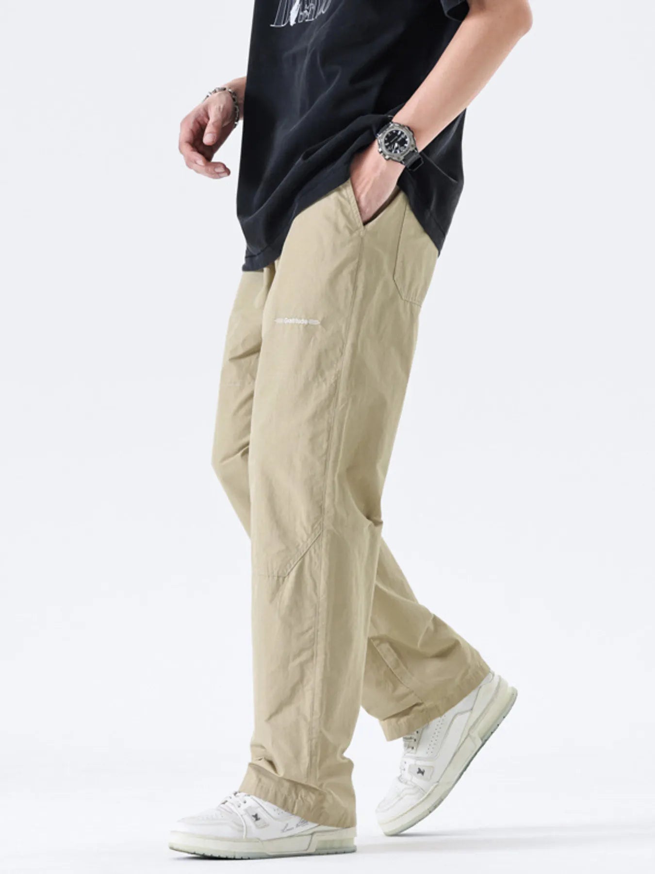 Men's Full Size Wide Leg Pants Plus Size