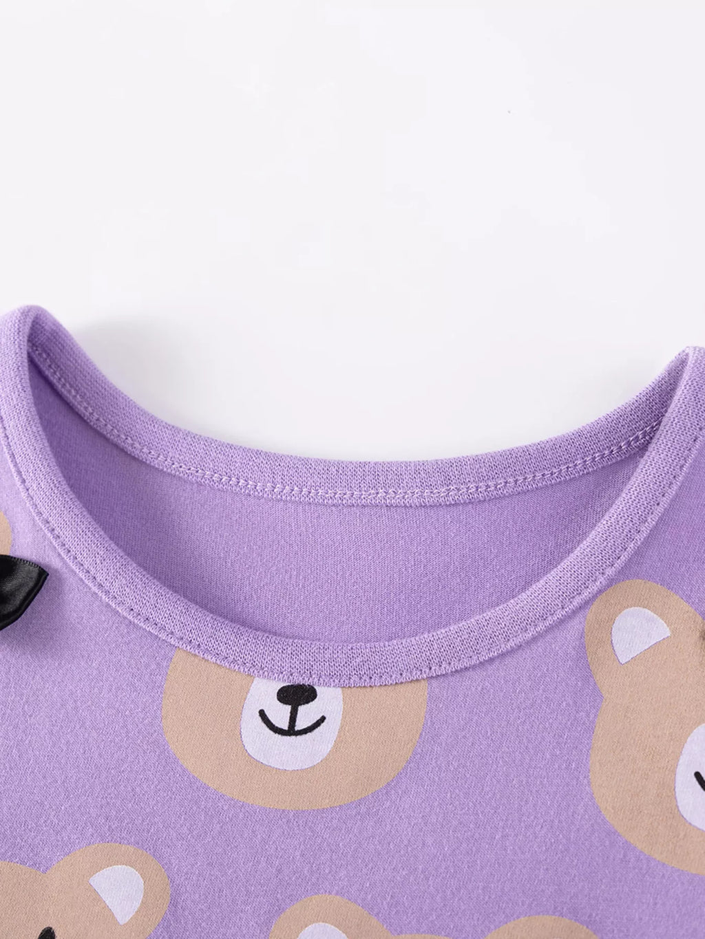 Children's Bear Print Top & Capri Leggings Set