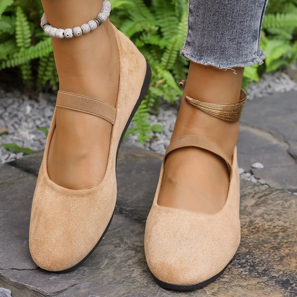 Round Toe Flats Slip-Ons