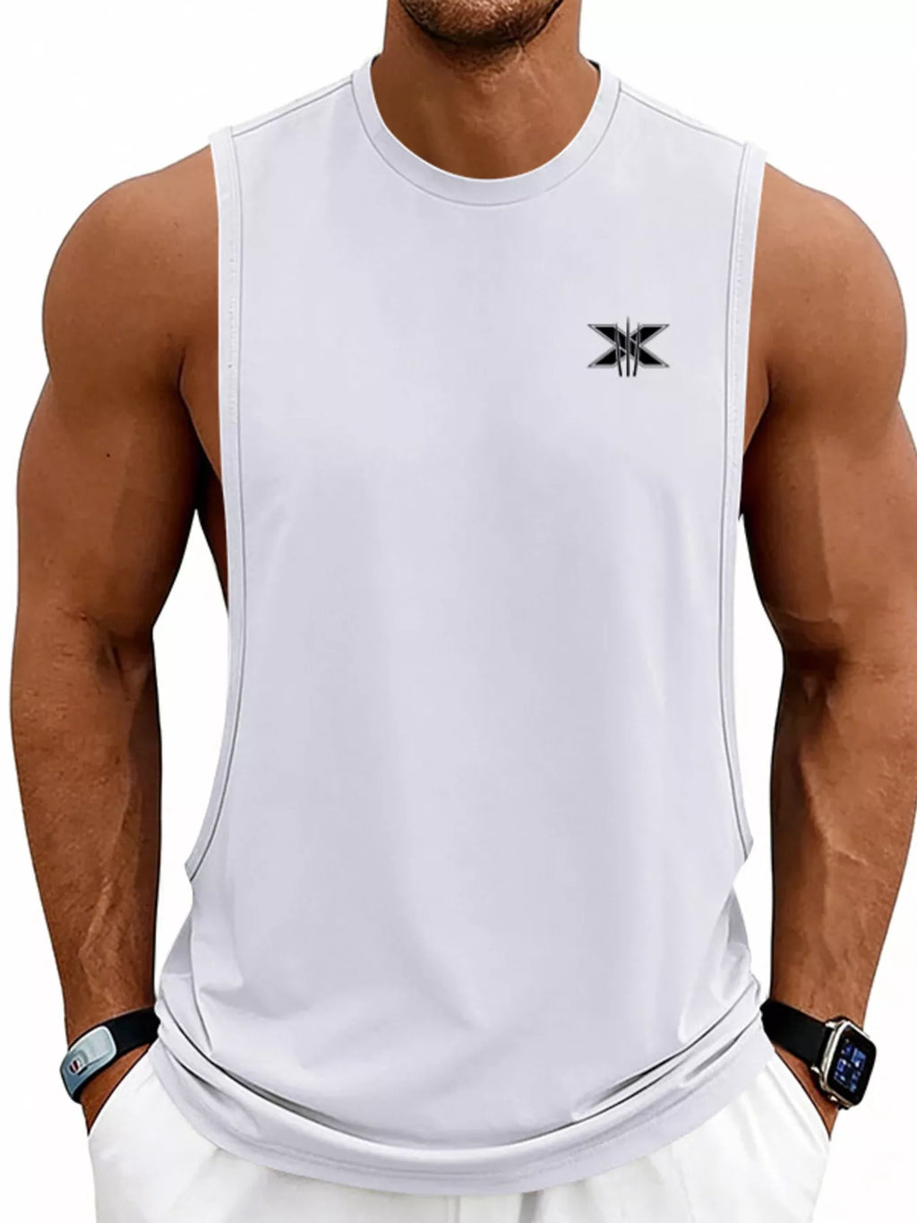 Men's Full Size Round Neck Tank Plus Size