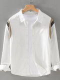 Men's Plus Size Button-Up Long Sleeve Shirt
