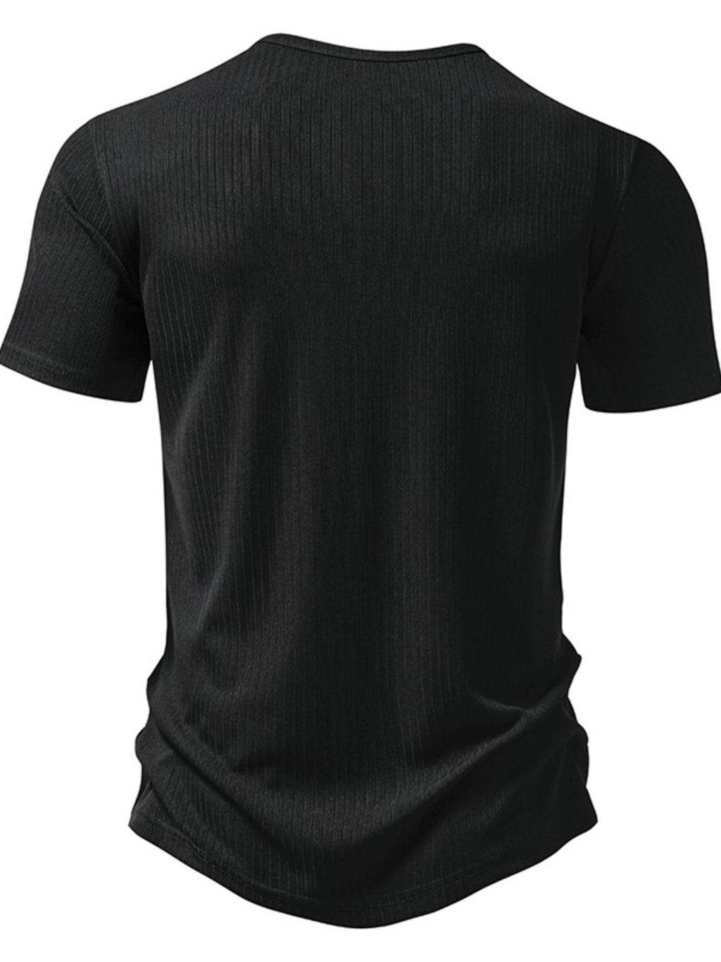 Men's Button Detail Short Sleeve T-Shirt