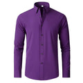 Men's Plus Size Button Up Long Sleeve Shirt