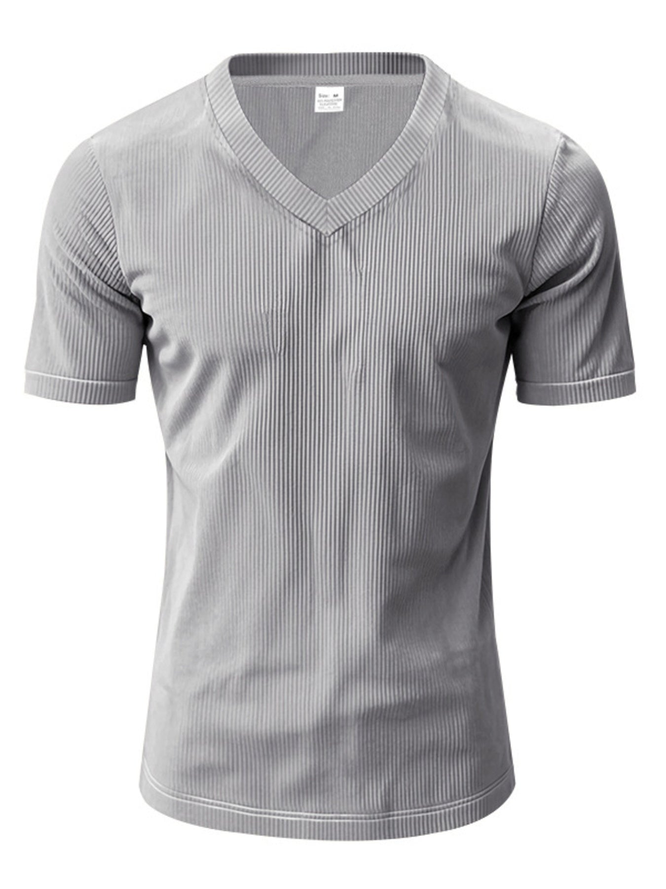 Men's Full Size V-Neck Slim Fit T-Shirt Plus Size