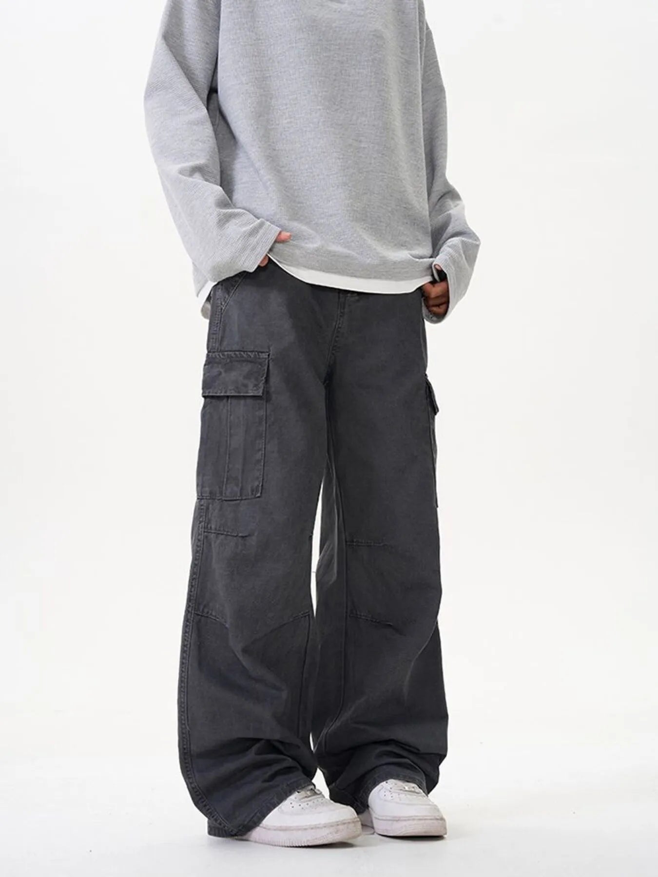 Men's Wide Leg Cargo Pants