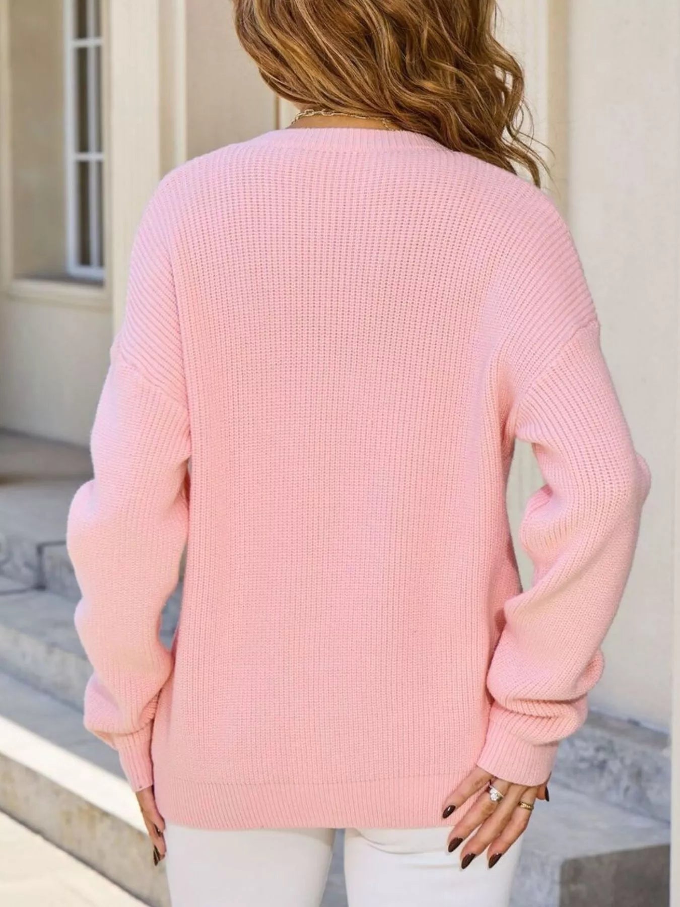Ribbed Knit Bow-Tie Cardigan