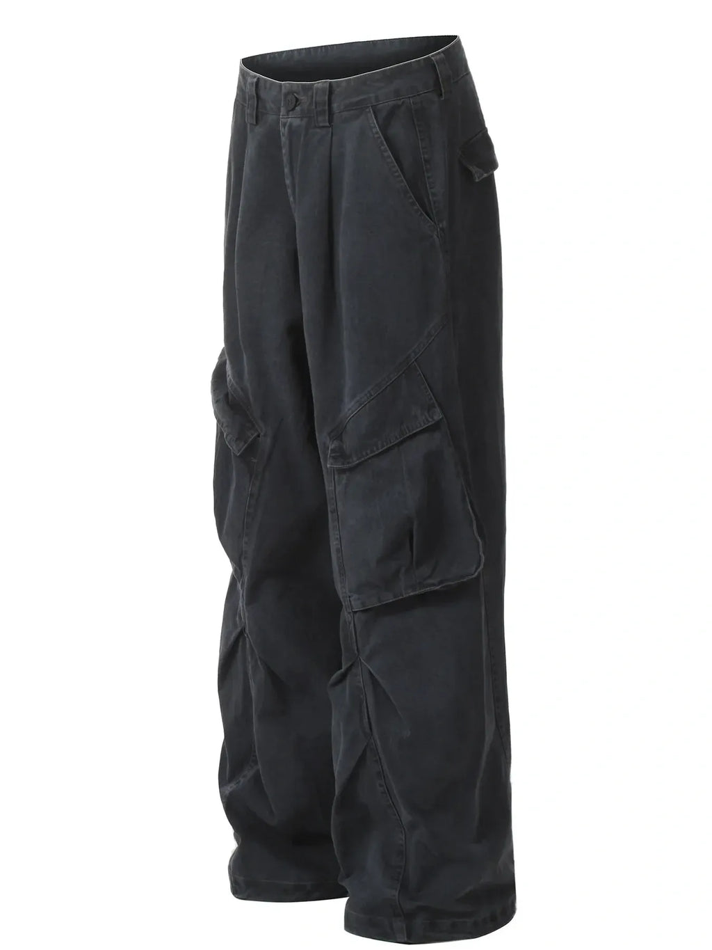 Men's Wide Leg Cargo Pants with Multi Pockets