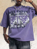 Men's Vintage Washed Graphic Short Sleeve T-Shirt