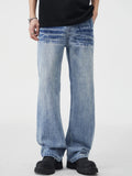 Men's Vintage Wash Wide Leg Jeans