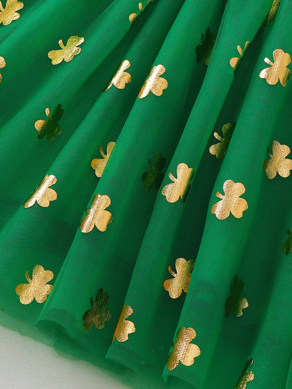 Children's Smocked Clover Tulle Dress