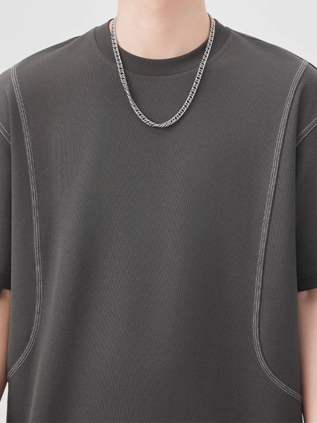Men's Plus Size Round Neck Relaxed Fit T-Shirt