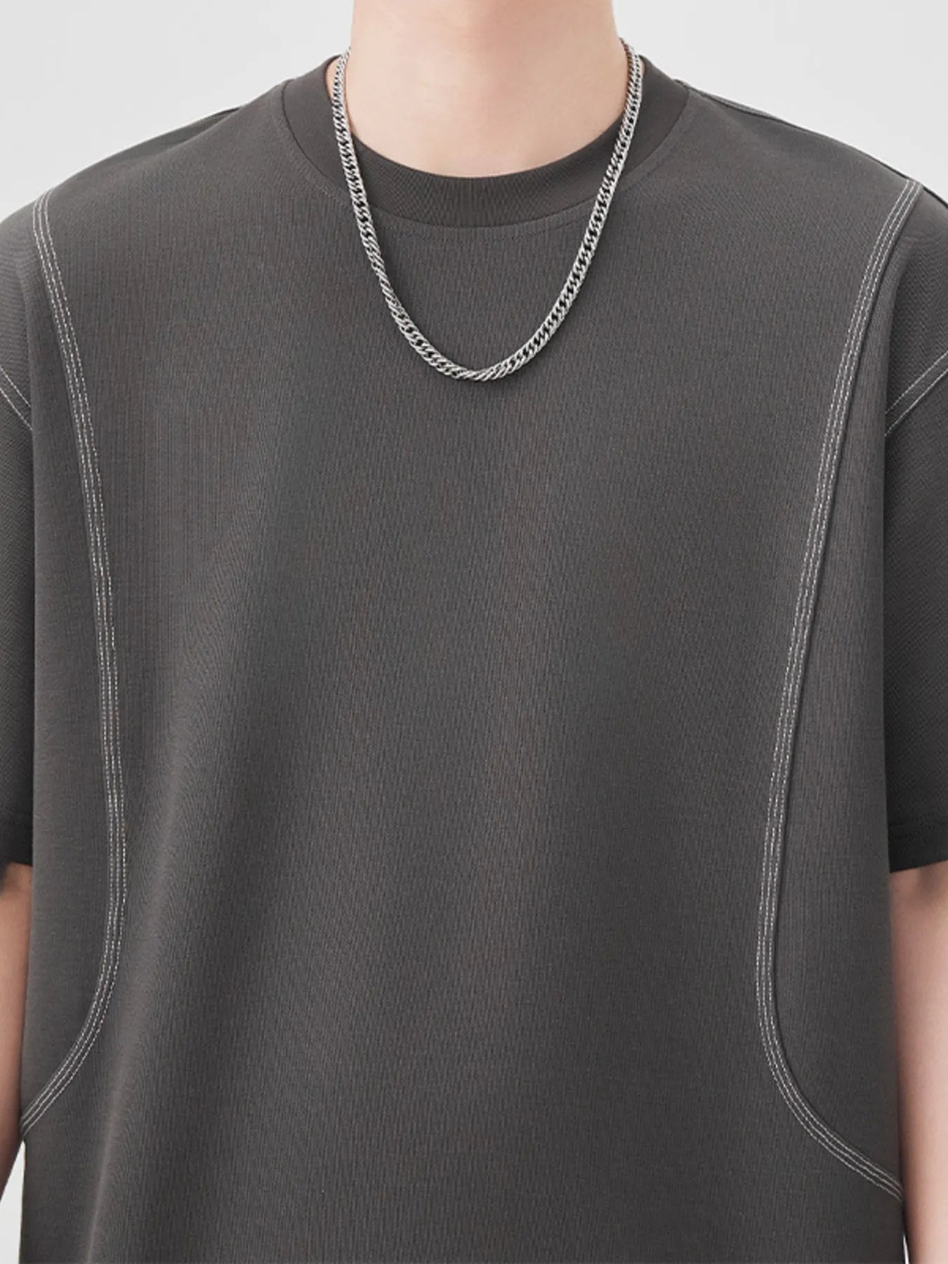 Men's Plus Size Round Neck Relaxed Fit T-Shirt