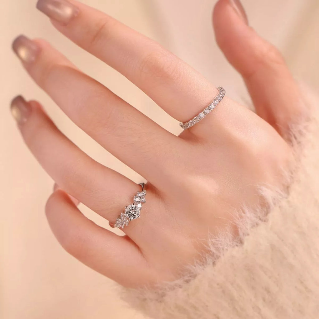 2 Carat Moissanite 925 Sterling Silver Ring