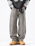 Men's Vintage Wash Wide Leg Jeans