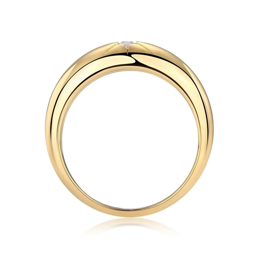 925 Sterling Silver Moissanite Ring