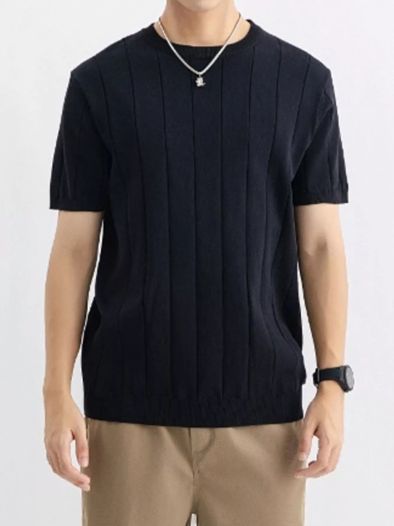 Men's Plus Size Breathable Short Sleeve T-Shirt