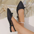 Point Toe Slingback Sandals