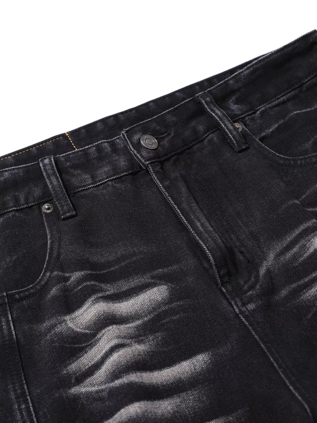 Men's Washed Wide Leg Jeans