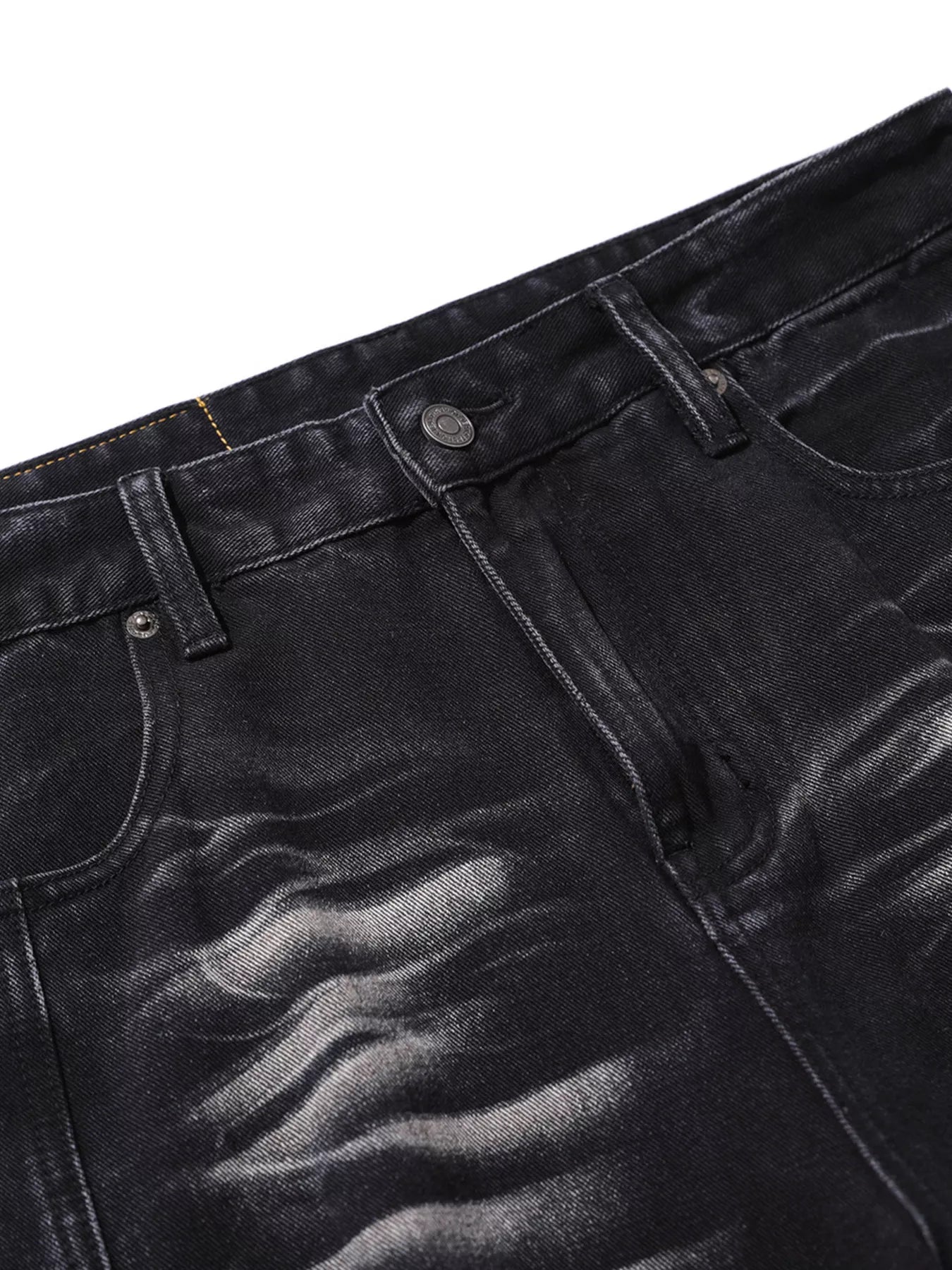 Men's Washed Wide Leg Jeans