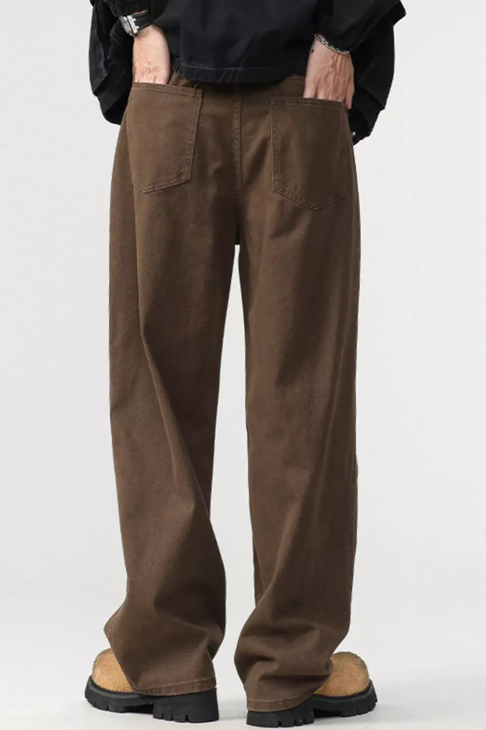 Men's Plus Size Wide Leg Pants