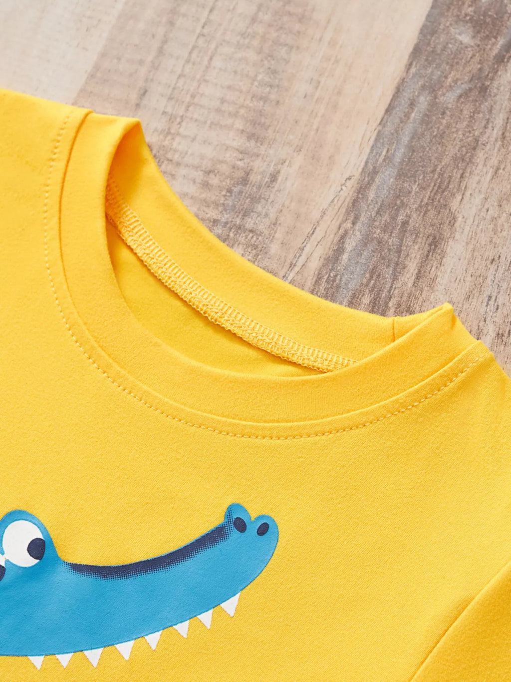 Children's Crocodile Short Sleeve T-Shirt & Shorts Set