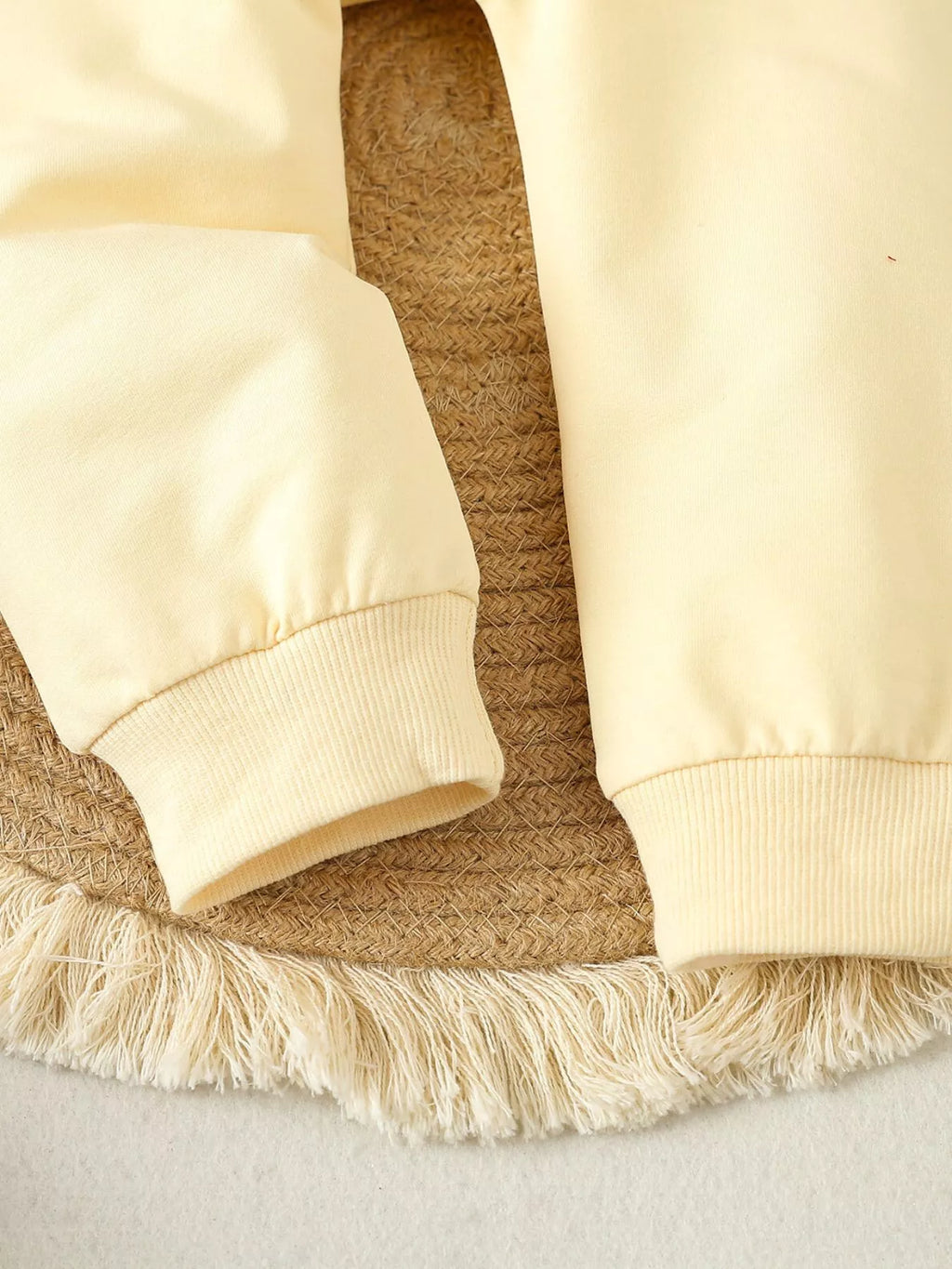 Children's Letter Round Neck Top and Pants Set