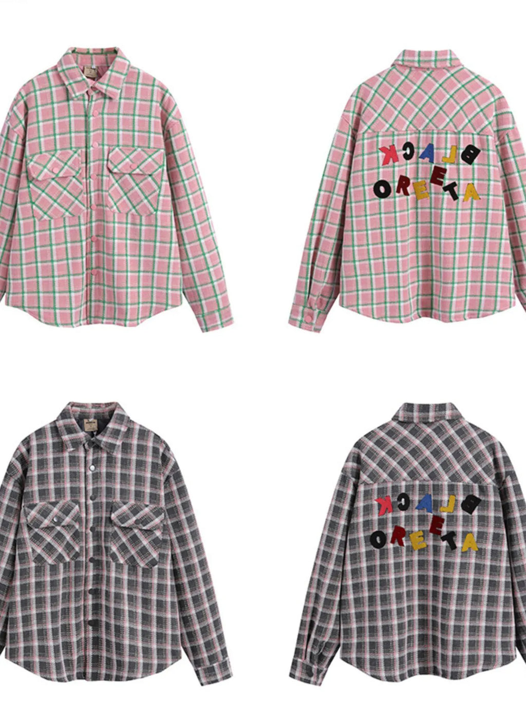 Men's Oversized Plaid Collared Neck Shirt