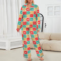 Baha Ranch Colores De Mexico Picado Womens Satin Pajamas