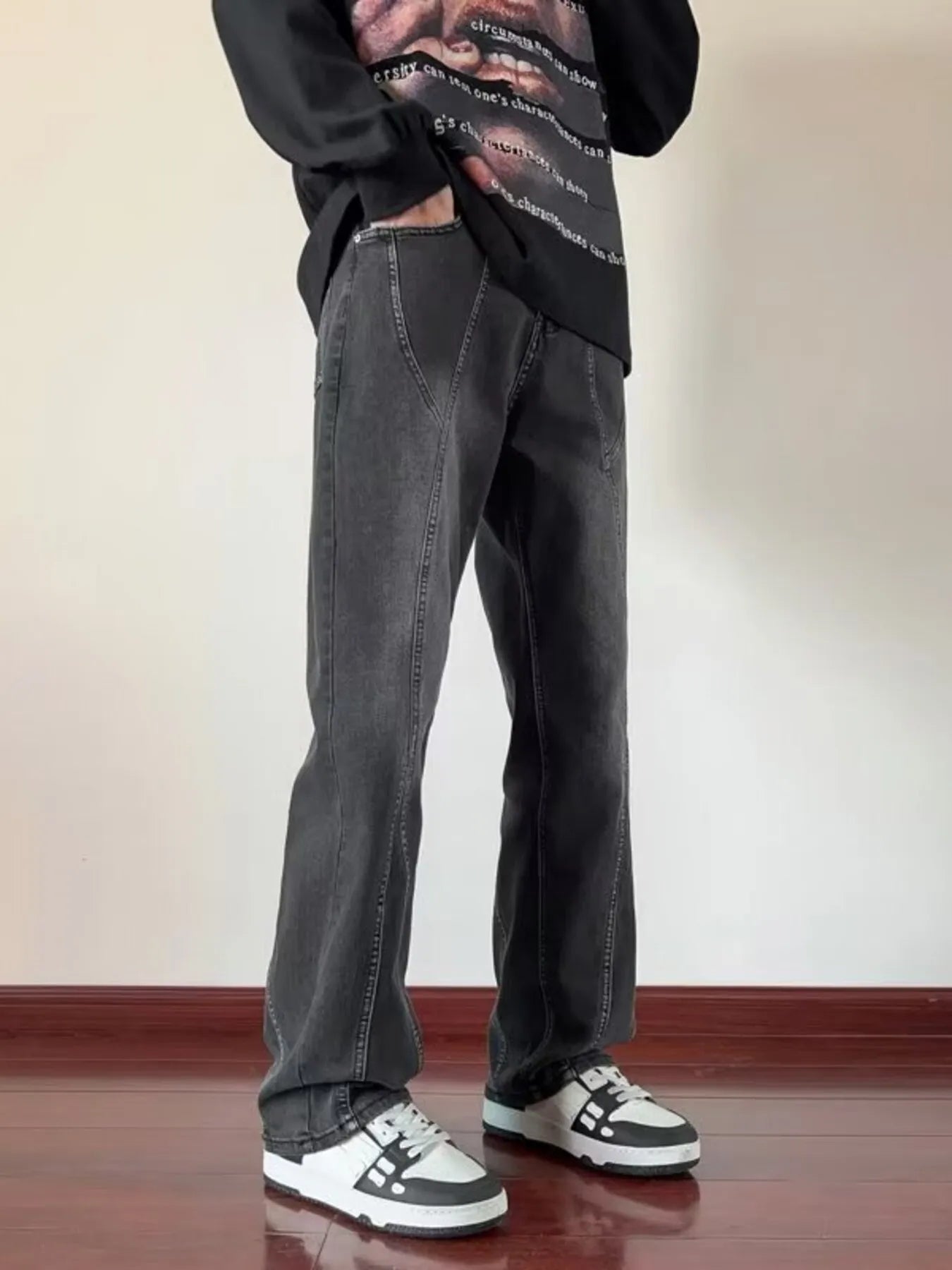 Men's Full Size Loose Fit Jeans Plus Size