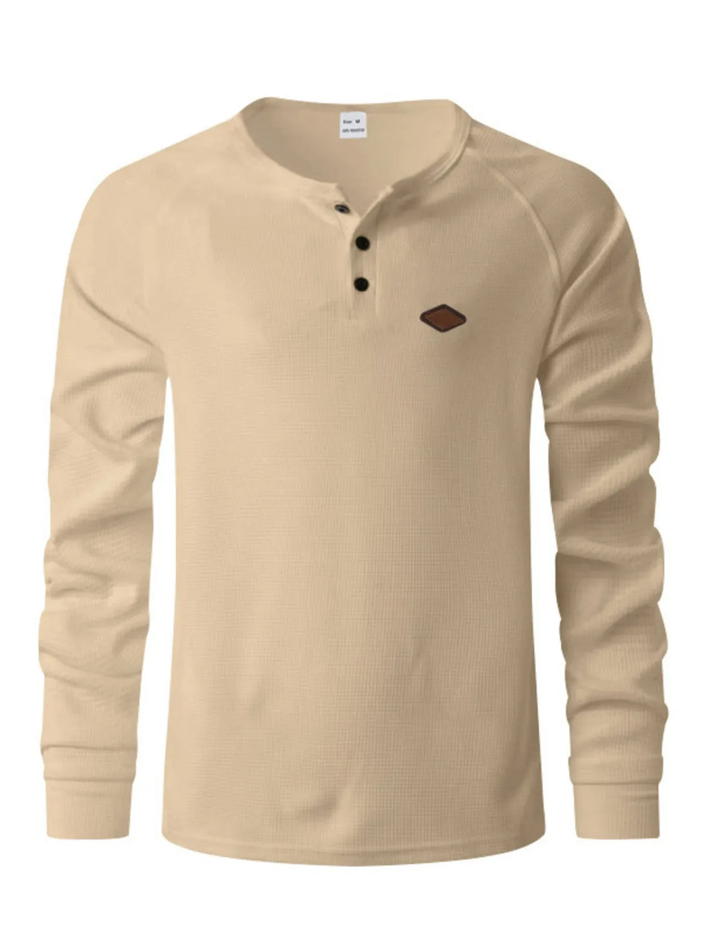 Men's Full Size Button Detail Long Sleeve T-Shirt Plus Size